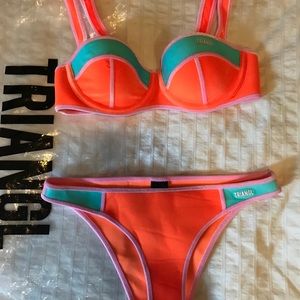 Brand New Velvet Triangl Bathing Suit XS